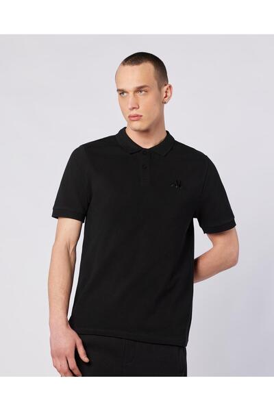 Kappa Authentic Ferior Erkek Siyah Regular Fit Polo Yaka Tişört
