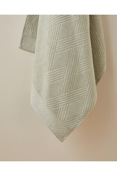 English Home Chic Diamond Cotton Bath Towel 80X150 cm Light Green