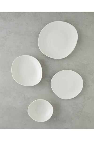 English Home Обідній сервіз з порцеляни Shape 8 предметів на 2 персони білий