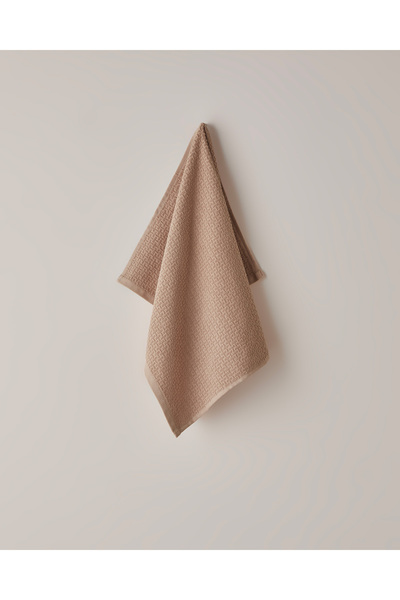 English Home Grid Cotton Face Towel 50X70 cm Salmon