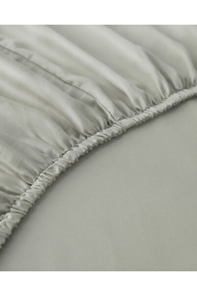 English Home Micell Cotton Satin King Size Fitted Sheet 180X200 cm Green