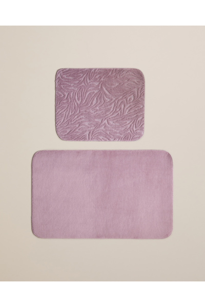 English Home Σετ Χαλάκι Μπάνιου Strala 60x100 cm + 50x60 cm Dusty Rose