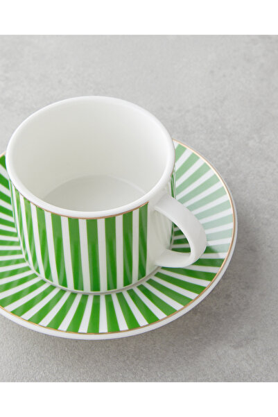 English Home Toffee New Bone China 12 Parça 6 Kişilik Kahve Fincan Takımı 90 ml Renkli