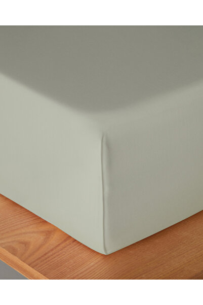 English Home Micell Cotton Satin King Size Bed Sheet 260X280 cm Green