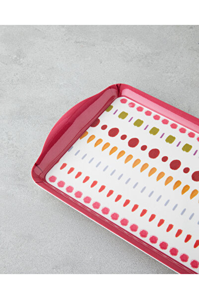 English Home Confetti Melamin Tepsi 37x18 cm Renkli