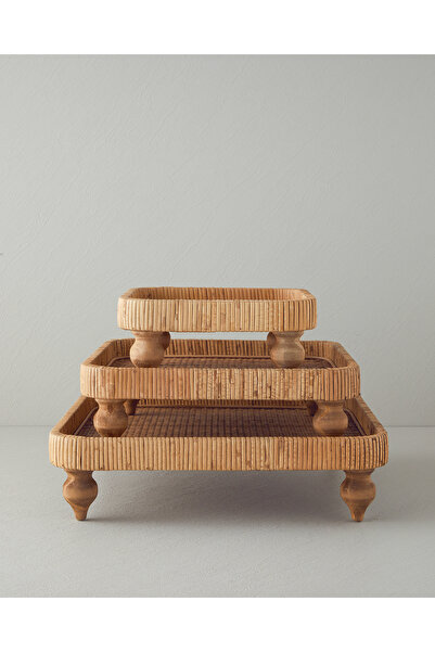 English Home Verona Rattan Dekoratif Tepsi Naturel