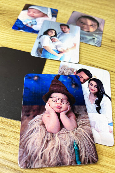 CiciMagnet 25 Tane Fotoğraflı Kişiye Özel Resimli Buzdolabı Magneti (8x6 cm)