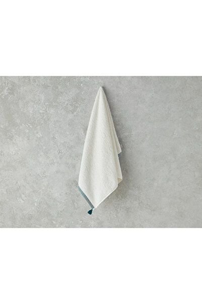 English Home Кольорові лінії Бавовняний рушник для обличчя 50x80 см Екрю - Зелений