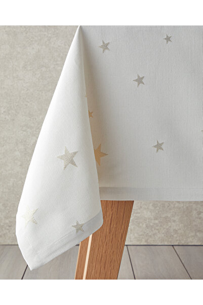 English Home Talisman Star Polyester Masa Örtüsü 150x200 cm Gold