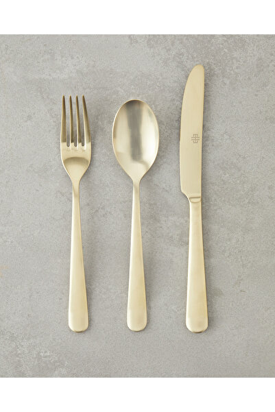 English Home Set de tacâmuri din oțel inoxidabil Leptis, 18 bucăți pentru 6 persoane, auriu
