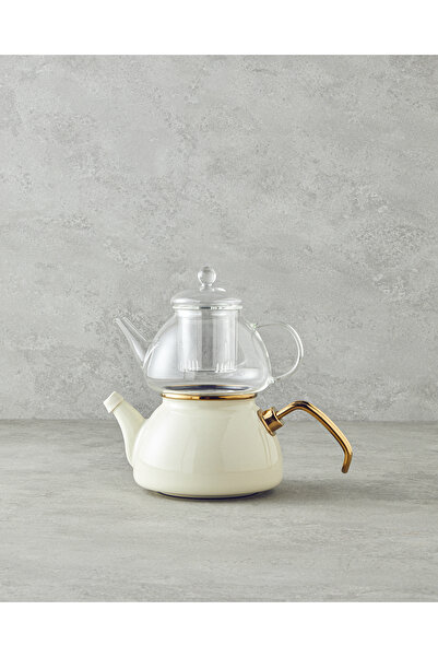 English Home Eliza Emaye Mini Çaydanlık Krem