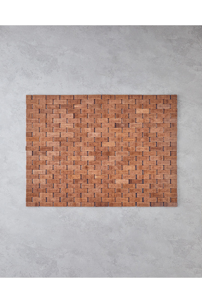 English Home Αντιολισθητικό χαλάκι ντους Becca 50x70 cm Καφέ