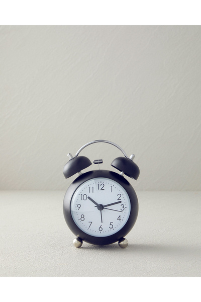 English Home Chelsy Metal Masa Saati Siyah