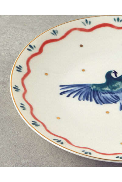 English Home Carnival Phenix Bone Porselen Pasta Tabağı 20 cm Mavi-yeşil