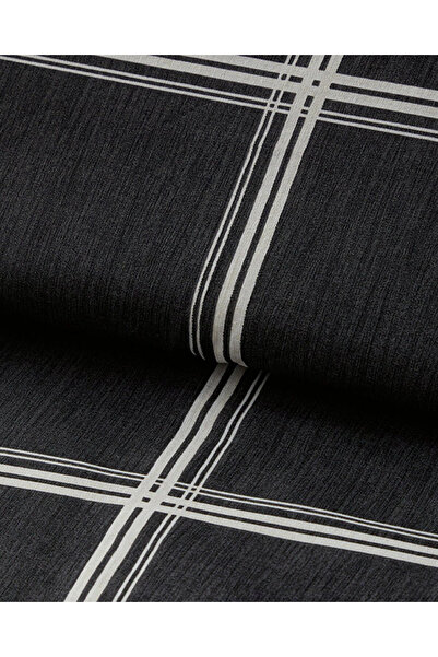 English Home Glen Check Easy-Iron Double Duvet Cover Set Anthracite