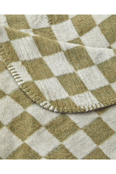 English Home Light Akrilik Pamuklu Tv Battaniye Yeşil