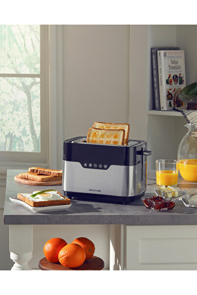 English Home EKM 5001 Dijital Ekmek Kızartma Makinesi 920W Siyah-Krom
