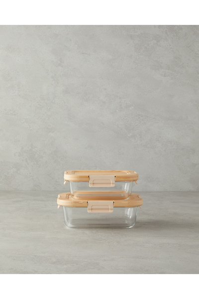 English Home Clear All Fresh Glass Rectangular Storage Container - 1050 ml