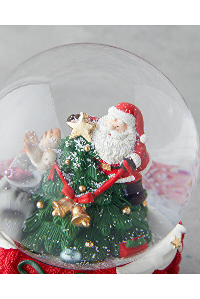 English Home Alvena Yılbaşı Kar Küresi 14,5 cm Kırmızı