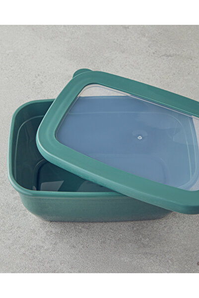 English Home Paisley Plastic 2-Piece Jar 750 Ml-1300 ml Green