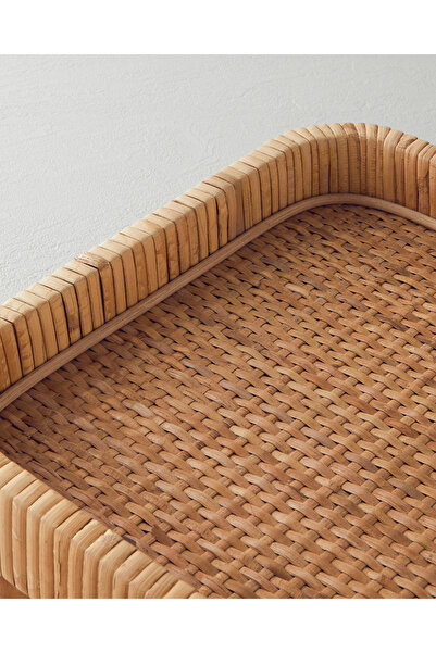 English Home Verona Rattan Dekoratif Tepsi Naturel