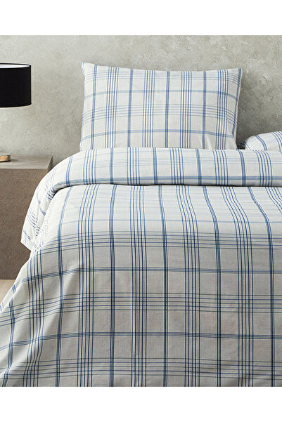 English Home Σετ Παπλωματοθήκης Διπλό Μπλε Balmoral Easy-Iron