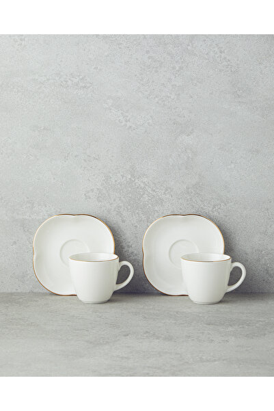 English Home Set cești de cafea Aren Porțelan 4 piese pentru 2 persoane 80 ml Aur