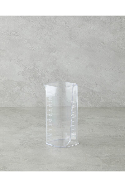 English Home Count Plastic Measuring Cup Kitchen Utensil 7.5X8X18 cm Transparent