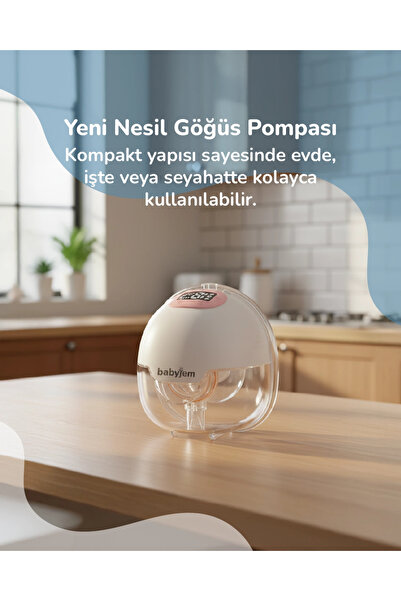 Babyjem Yeni Nesil Ultra Vakumlu Giyilebilir Göğüs Pompası