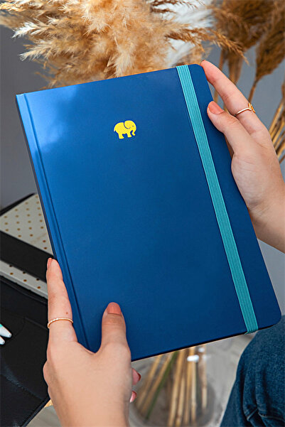 Le Color Τετράγωνο σημειωματάριο Navy Blue Minimal - 17x24cm