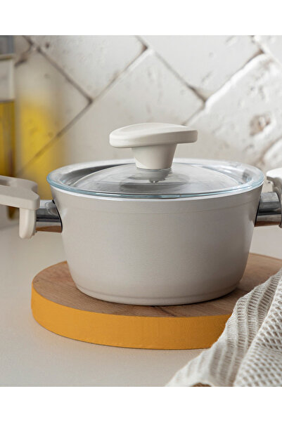 English Home Pretty Premium Mini Tencere 14 cm Bej