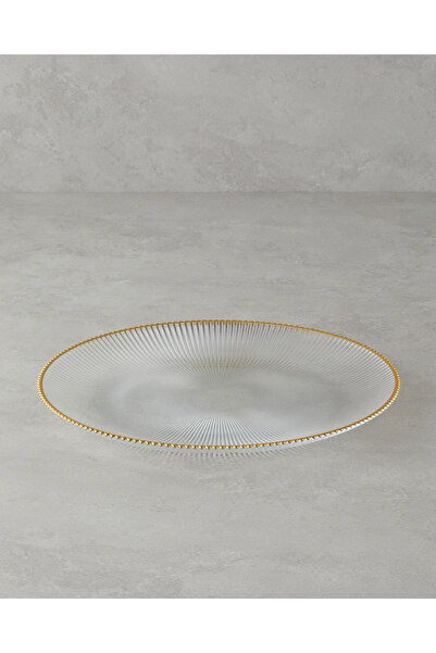 English Home Forme grațioase - Supla de sticlă aurie