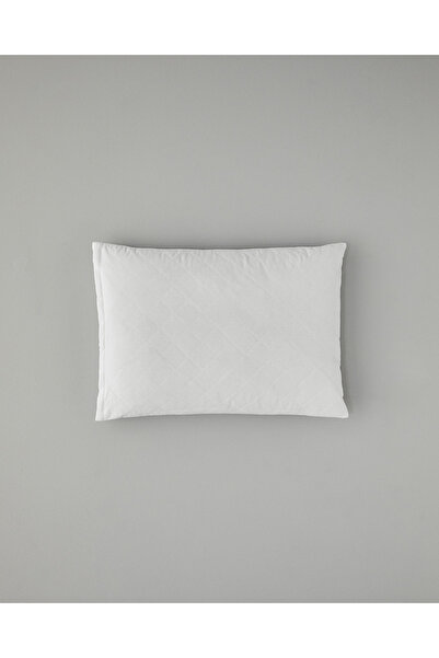 English Home Λευκό βαμβακερό καπιτονέ προστατευτικό μαξιλαριού