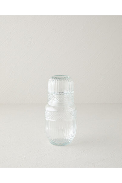 English Home Olympia Cam Başucu Sürahi 560 ml + 200 ml Şeffaf