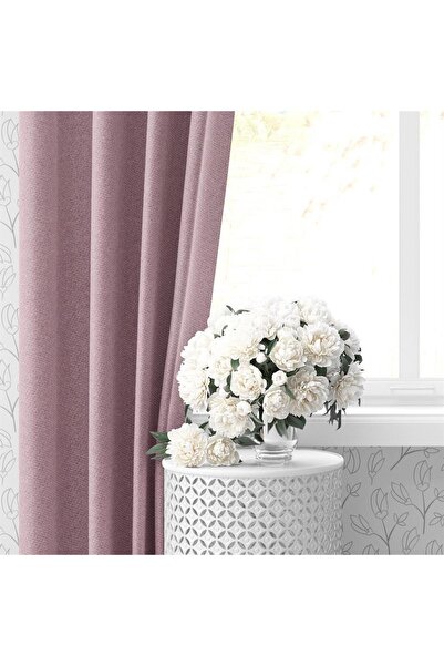 GOCCIA Blackout Karartma Tek Kanat Fon Perde Pudra Pembe