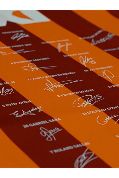 Galatasaray Orijinal Lisanslı 100. Yıl İmzalı Forma Gs Aslan Baskılı Hediyelik Ahşap Kutulu