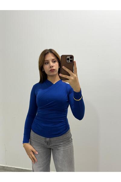 LONELY WOLF Γυναικεία μπλούζα σαντί με κλειστό λαιμό και συρόμενα πλαϊνά