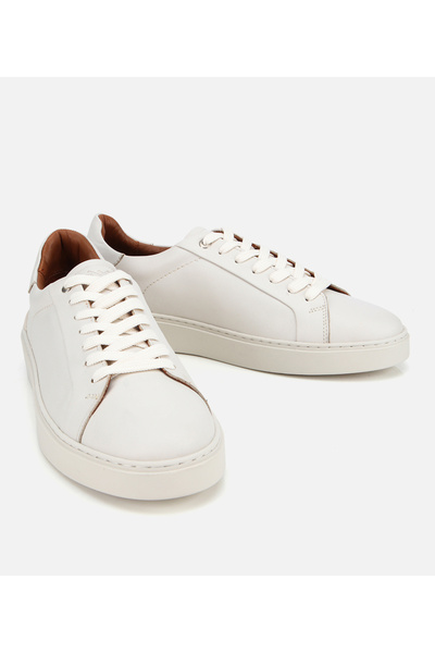 Hotiç Erkek Deri Beyaz Günlük Ayakkabı