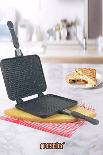 züccaciyevitrini Oaks Granite Casting Hand Toast And Grill Pan 26 Cm Black
