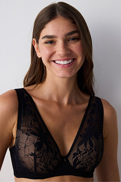 Penti Černá podprsenka Adore Lace Lace