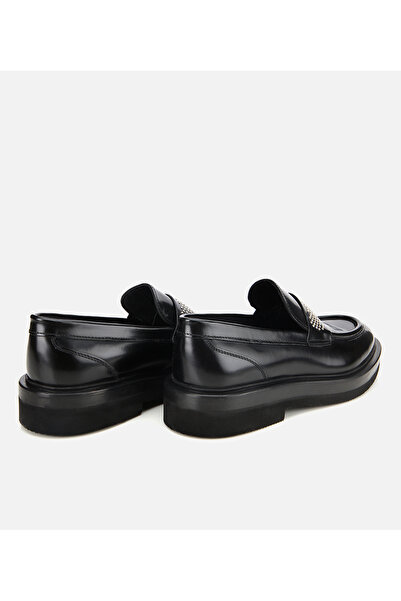 Hotiç Erkek Açma Deri Taşlı Klasik Loafer