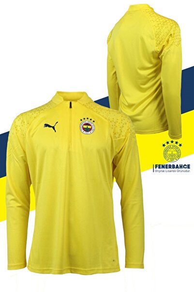 Fenerbahçe Orijinal Lisanslı 23/24 A Takım Futbolcu Yarım Fermuar Sweat