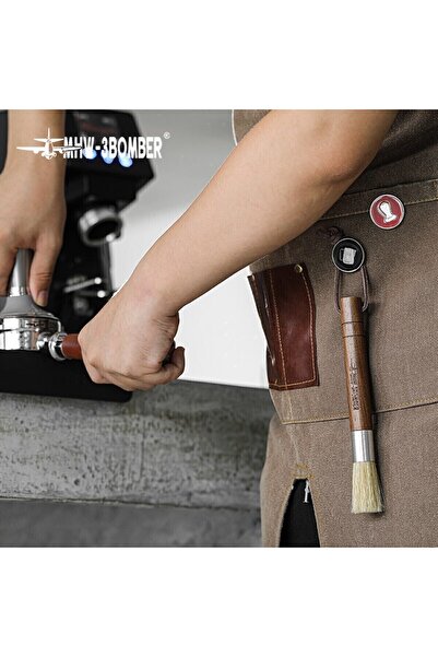 MHW-3BOMBER فرشاة تنظيف ماكينة القهوة باريستا - فرشاة متينة لتنظيف رأس المجمو...