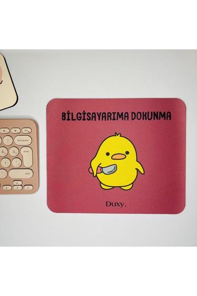 Duxy Sevimli Civciv Mouse Pad, 21x17 cm, Kaymaz Taban, Ev, Ofis ve Oyun için ...