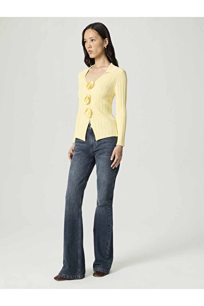 Nocturne Çiçek Detaylı Triko