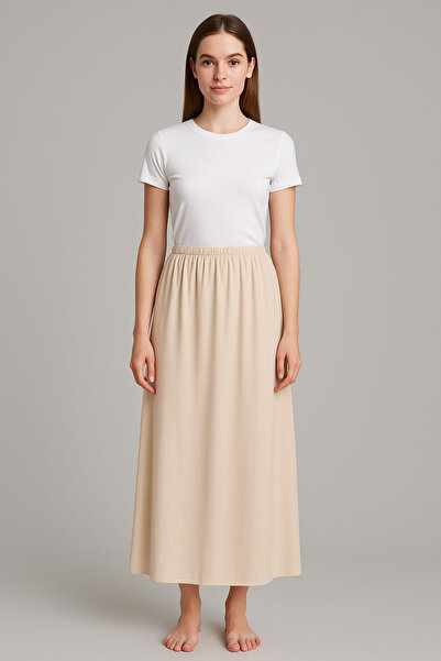 Lesa Wear Long Skirt Petticoat, Underskirt, Inner Skirt, Skirt Bottoming Layer, Petticoat