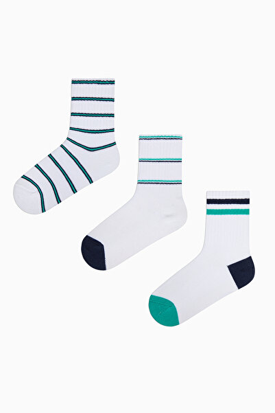 Penti Șosete de tenis New Lines din 3 piese pentru băieți