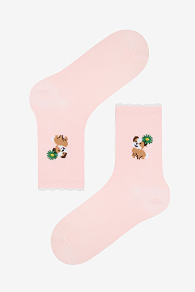Penti Frill Dog Light Pink Socks