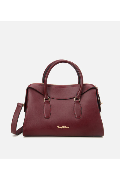 Hotiç Kadın Deri Bordo Omuz Çantası
