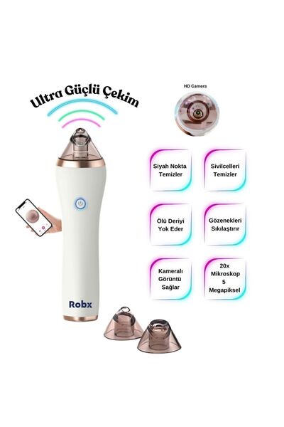 ROBX As8000 Yeni Nesil Kameralı Gözenek Ve Siyah Nokta Cilt Temizleme cihazı